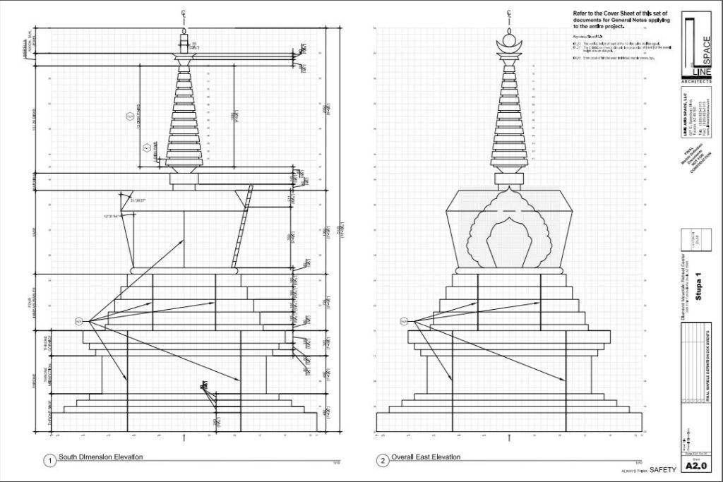 Stupa Design – Diamond Mountain Retreat Center